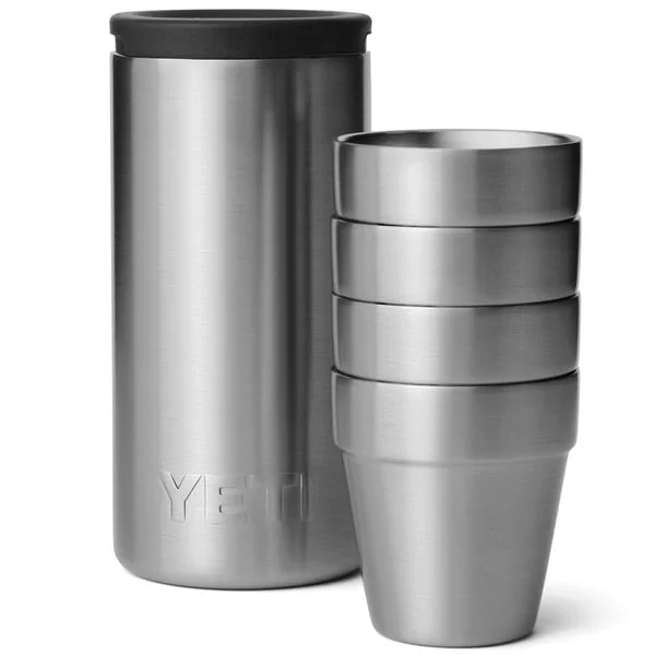 Rambler Shot Glasses with Carrying Case Stainless Steel v:3648400 Rambler Shot Glasses with Carrying Case Stainless Steel v:3648400