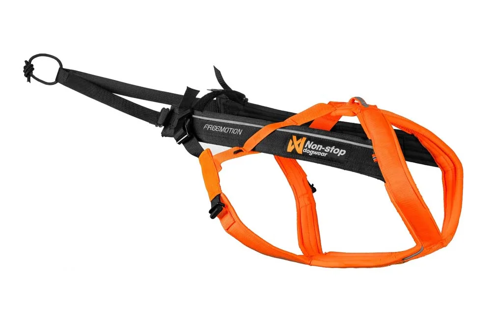 Non-stop Dogwear Freemotion Harness 5.0 Size 8 Black/Orange v:9343534 Non-stop Dogwear Freemotion Harness 5.0 Size 8 Black/Orange v:9343534
