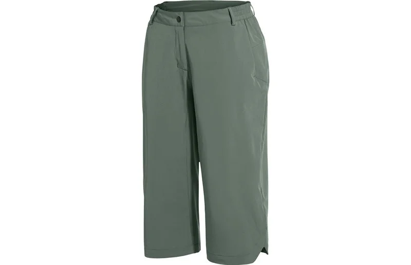 Sykkelbukser Vaude Women's Tamaro Base Capri Pants Agave v:6080087