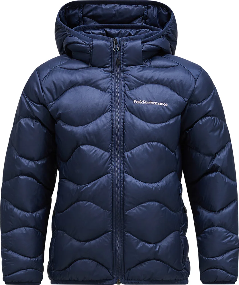 Peak Performance Juniors’ Helium Down Hood Jacket Blue Shadow v:9961364