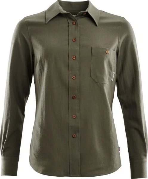 Aclima LeisureWool Woven Woolshirt Woman Ranger Green v:5093803