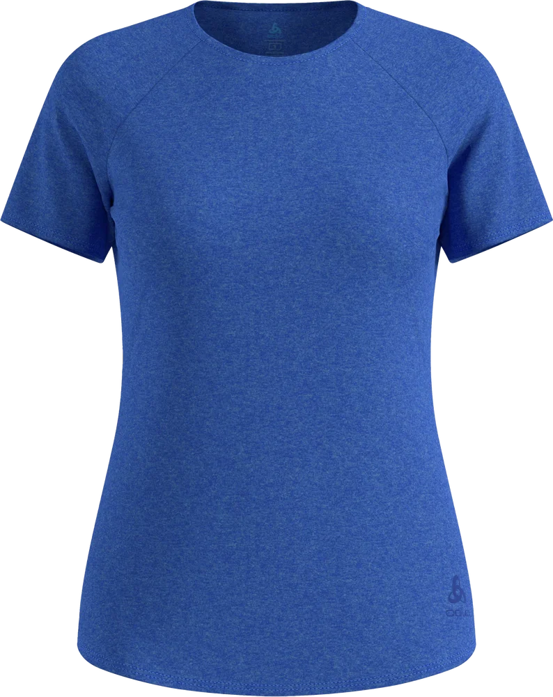 Odlo Women's T-Shirt Crew Neck S/S Essential 365 Dazzling Blue Melange v:3690199