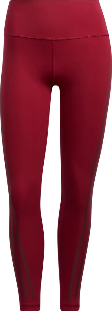 Adidas Women's Optime Training Icons 7/8 Tight Legacy Burgundy v:7281703