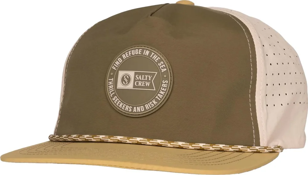 Salty Crew Topshot Snapback Olive/Gold v:4955238 Salty Crew Topshot Snapback Olive/Gold v:4955238