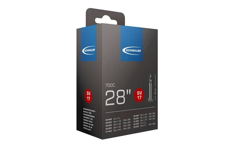 Schwalbe Sykkelslange SV 17 Standard 28/47-622/635 Racerventil 40 mm v:4542313