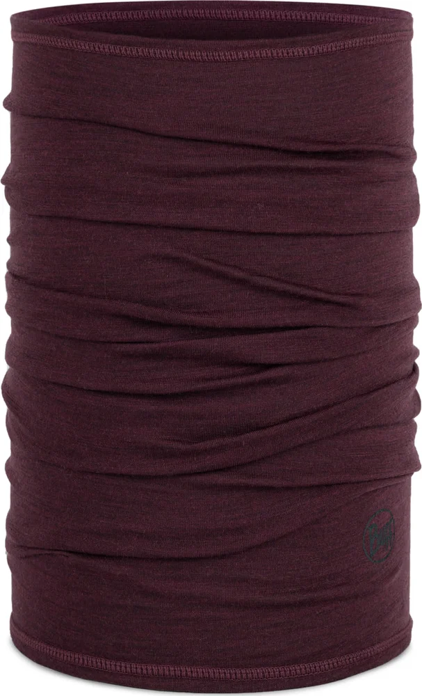Buff Merino Lightweight Neckwear Solid Garnet v:6929121