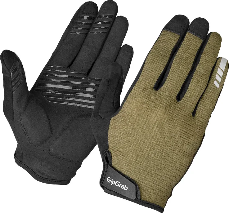 Gripgrab Explr Padded Full Finger Summer Gloves Olive Green v:5242288 Gripgrab Explr Padded Full Finger Summer Gloves Olive Green v:5242288