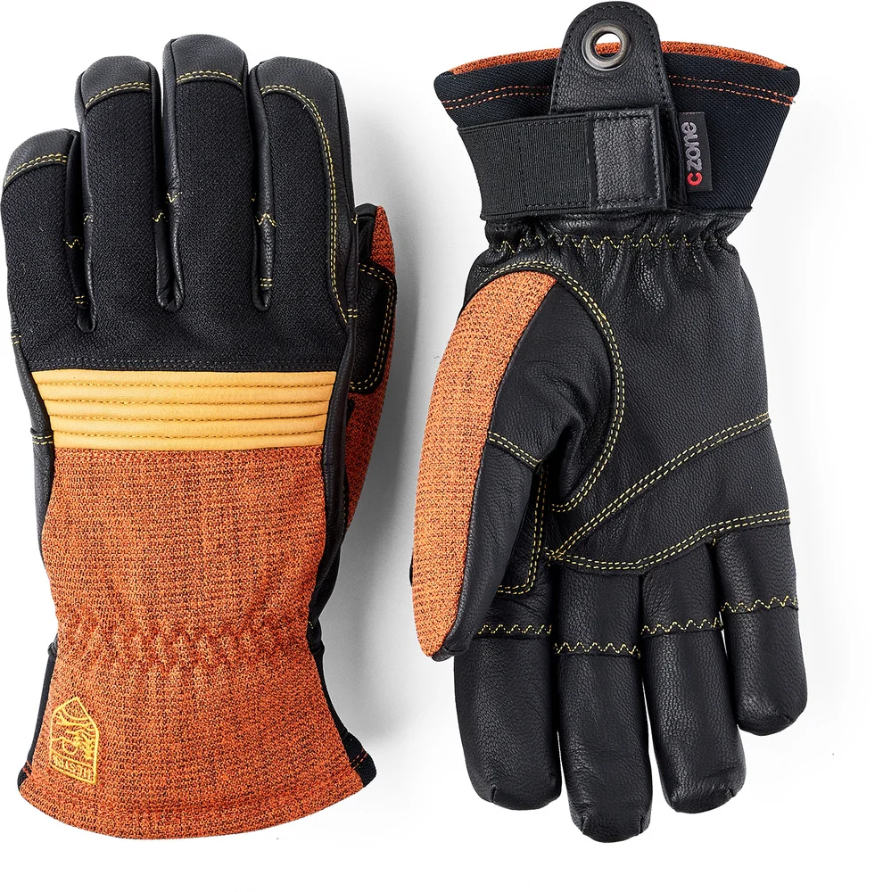Hestra Couloir 5 Finger Brick Red/Black v:5713070 Hestra Couloir 5 Finger Brick Red/Black v:5713070