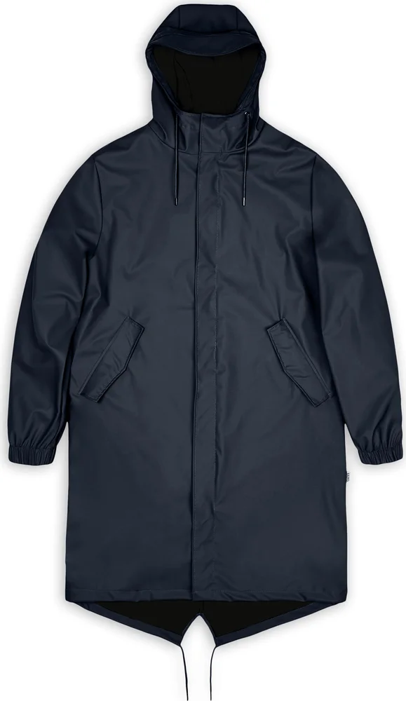 Rains Unisex Fishtail Parka Navy v:9104439 Rains Unisex Fishtail Parka Navy v:9104439