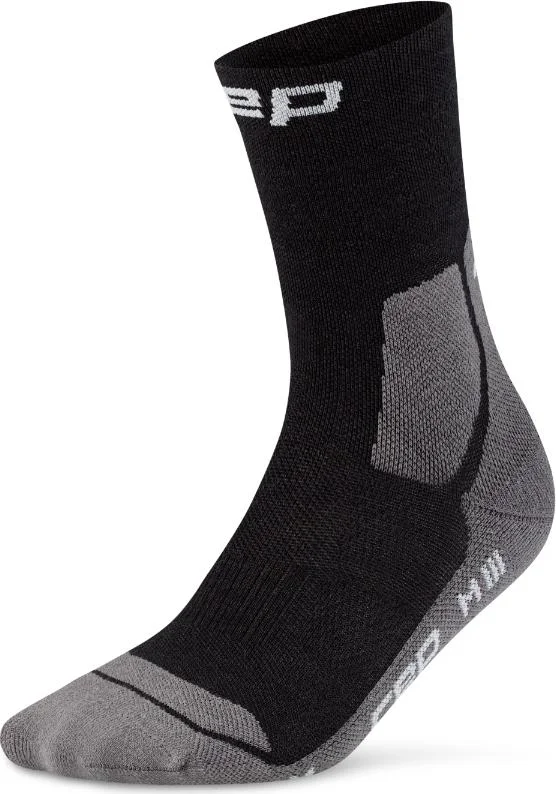 CEP Men's Hiking Light Cushion Socks Mid Cut Black/grey v:6051843