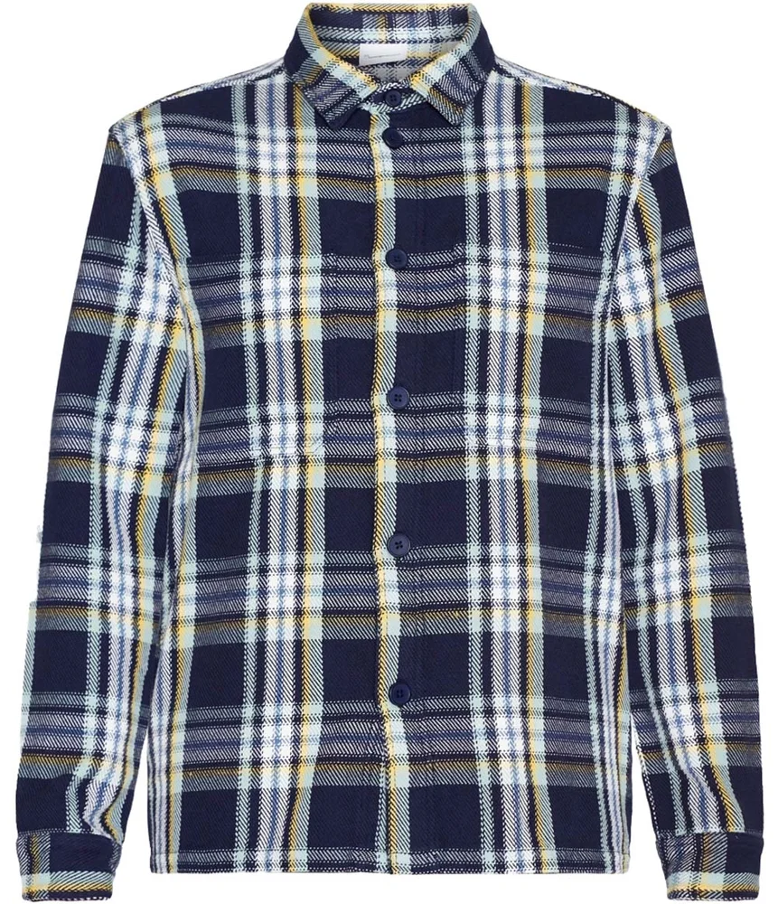 Knowledge Cotton Apparel Men’s Checked Overshirt Blue Check v:5960958 Knowledge Cotton Apparel Men’s Checked Overshirt Blue Check v:5960958