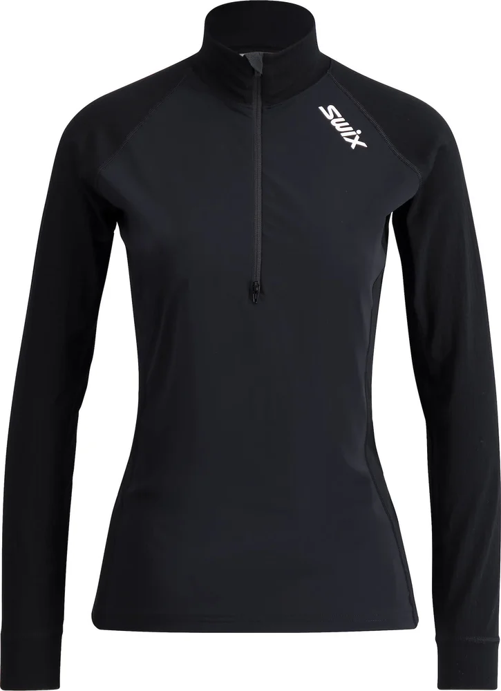 Swix Women's RaceX Classic Wind Half Zip Black v:1828876