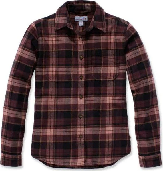 Carhartt W’s Hamilton Flannel Shirt Port v:1512219