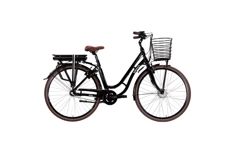 Elsykkel dame Kronan Tapper Black Gloss v:9643030