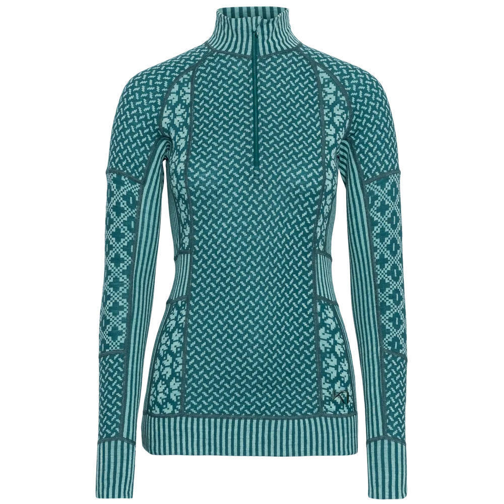 Kari Traa Women’s Smekker Half Zip Peacock v:9526671 Kari Traa Women’s Smekker Half Zip Peacock v:9526671