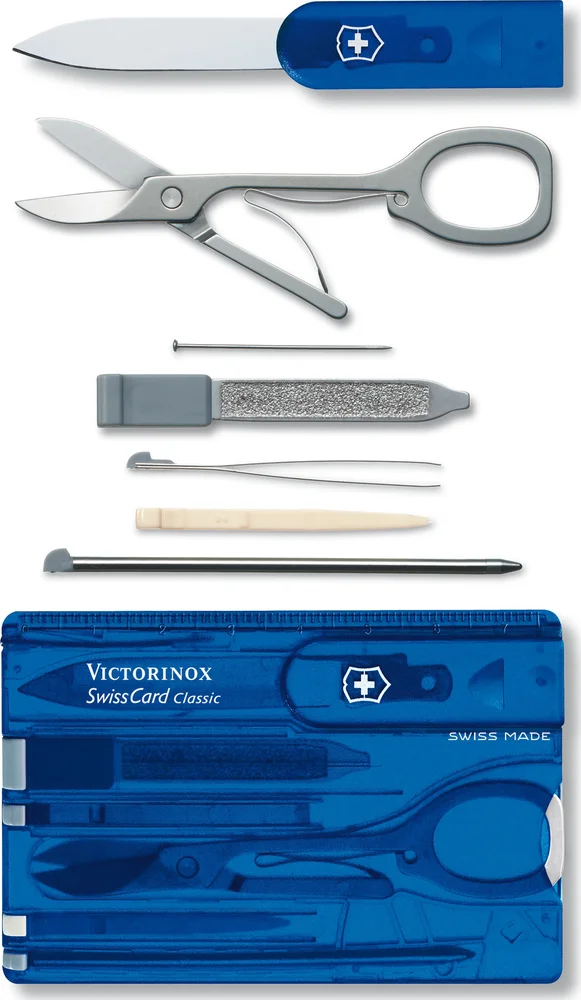 Victorinox Swiss Card Classic Blue Transparent v:6336074 Victorinox Swiss Card Classic Blue Transparent v:6336074
