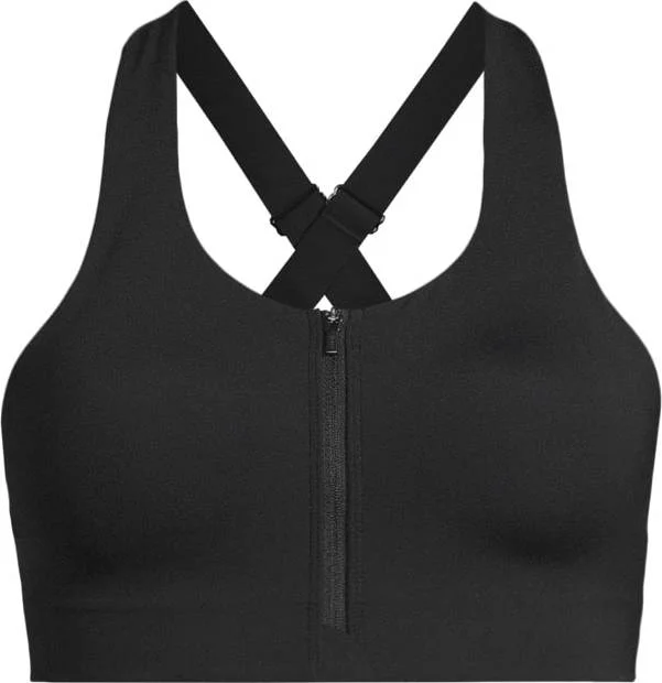 Casall Women's Impact Zip Sports Bra Black v:7138282
