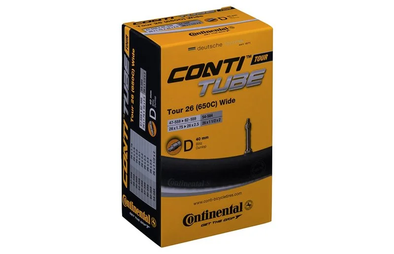 Sykkelslange Continental Tour Wide 26" Dunlop 40mm 47/62-559 v:1748398