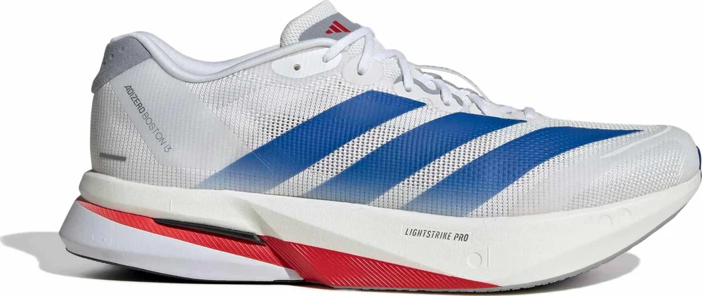 Adidas Men's Adizero Boston 13 Cloud White / Team Royal Blue / Halo Silver v:5538994