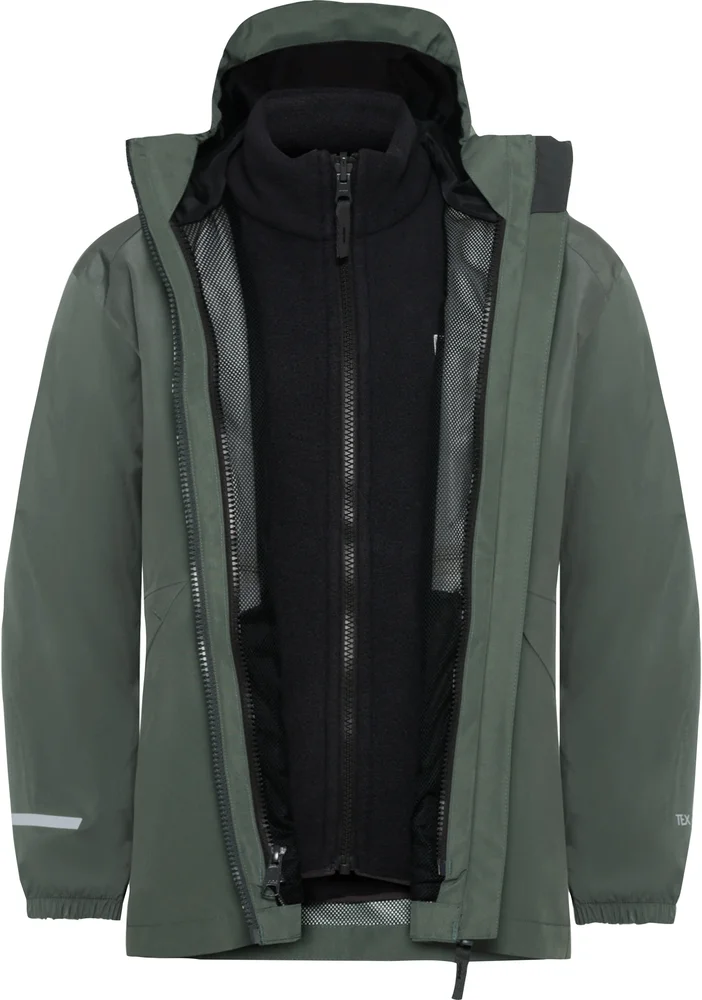 Jack Wolfskin Kids’ Iceland 3-in-1 Jacket Slate Green / Slate Green v:3995436 Jack Wolfskin Kids’ Iceland 3-in-1 Jacket Slate Green / Slate Green v:3995436