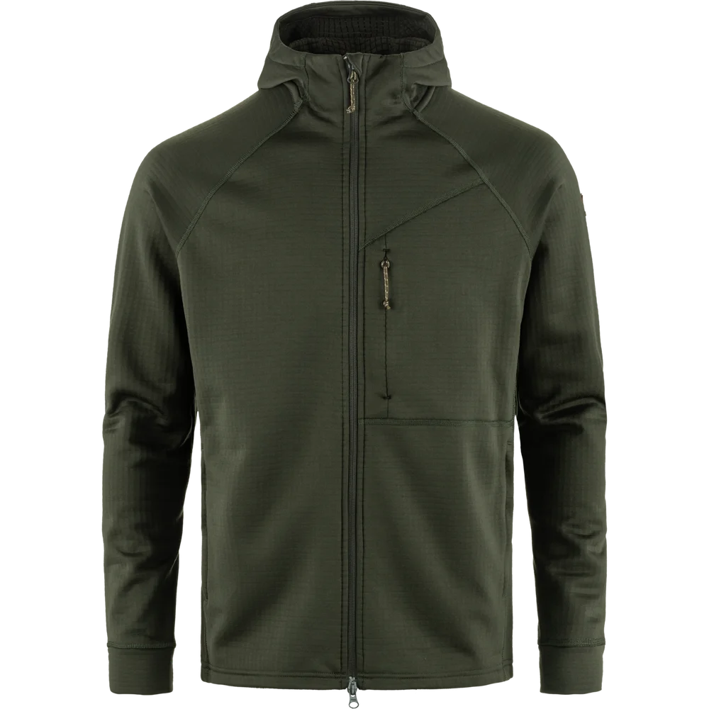Fjällräven Men’s Abisko Grid Fleece Hoodie Deep Forest v:9703917 Fjällräven Men’s Abisko Grid Fleece Hoodie Deep Forest v:9703917