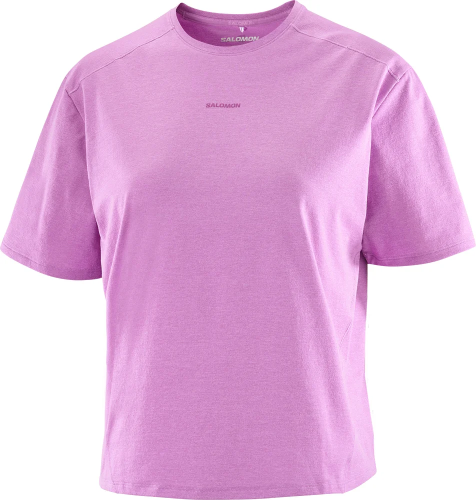 Salomon Women's Trackline Short Sleeve Tee Iris Orchid v:9303761