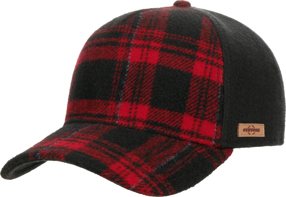 Stetson Men’s Trucker Cap Shadow Plaid Black/Red v:1425612 Stetson Men’s Trucker Cap Shadow Plaid Black/Red v:1425612