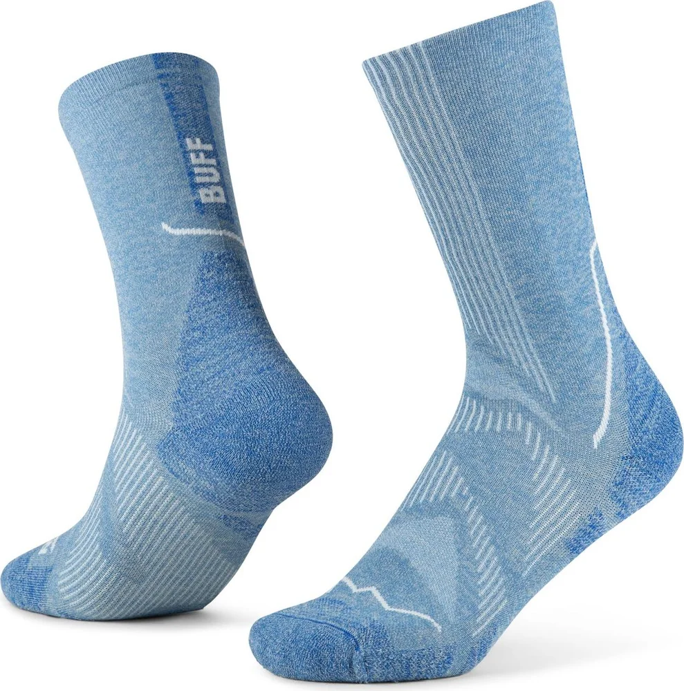 Buff Dryflx Crew Socks Washed Blue v:4964414 Buff Dryflx Crew Socks Washed Blue v:4964414