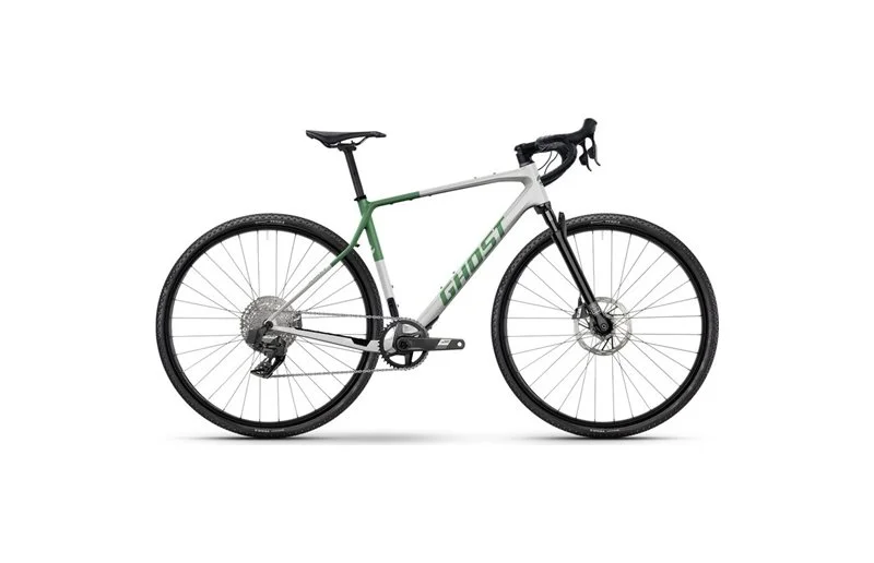 Gravelsykkel Ghost Asket CF Full Party Silver Stone/Madow Green v:8137589