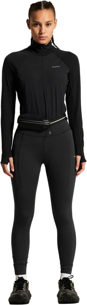 Craft Women's Wool Wind Half Zip Ls Black v:6829011