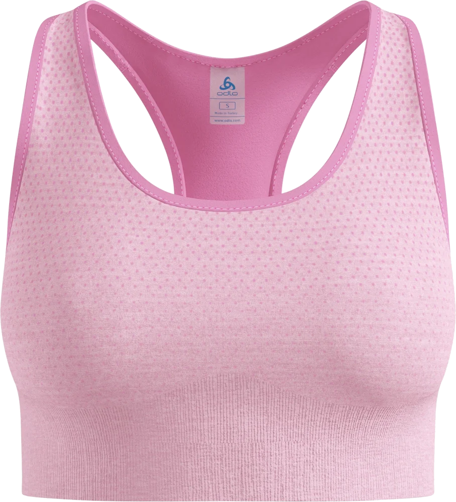 Odlo Women's Odlo Seamless Medium - Padded Sport Bra Hyper Pink Melange v:6503727