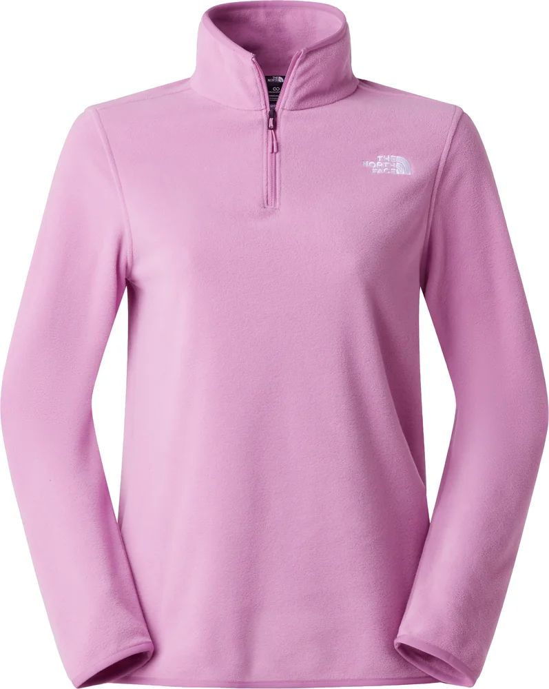 The North Face Women's Glacier Fleece 1/4 Zip Jacket Hushed Lavender v:7767325