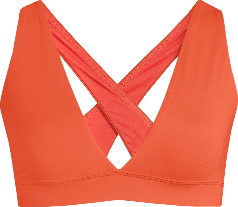 Casall Women's V-Neck Crossback Bikini Top Sunrise v:9537908