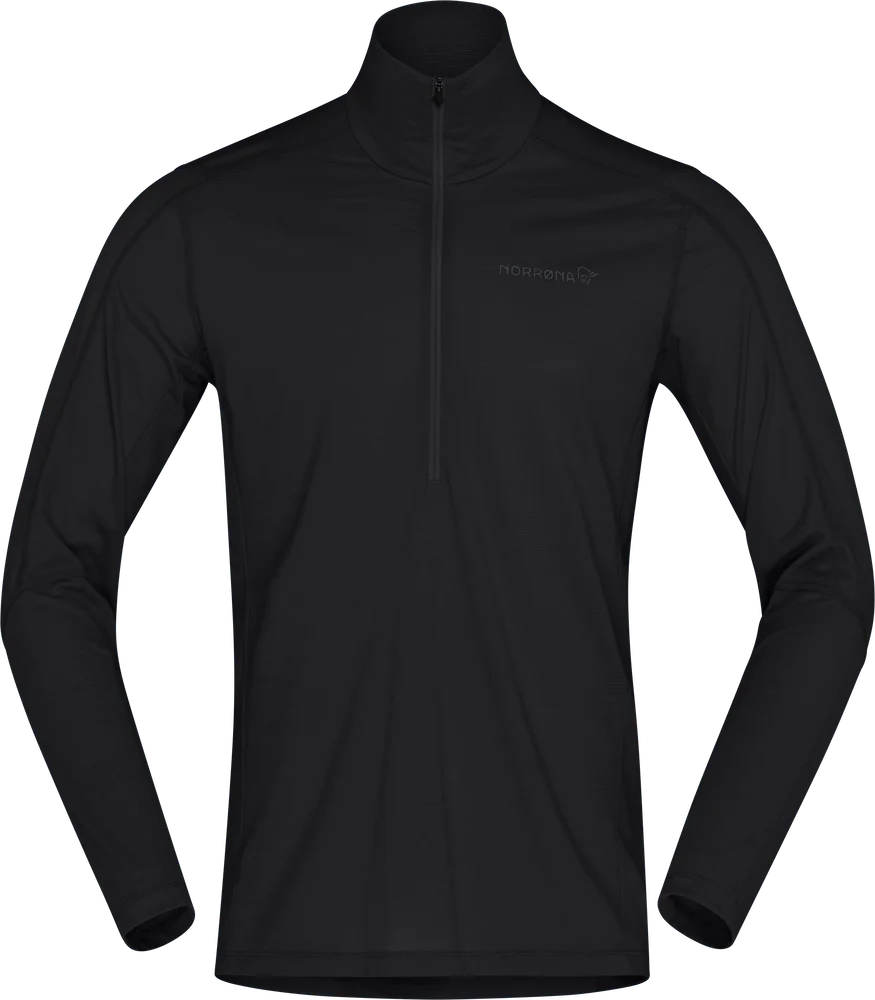 Norrøna Men’s Falketind Equaliserull Zip Neck Caviar Black v:6899952 Norrøna Men’s Falketind Equaliserull Zip Neck Caviar Black v:6899952