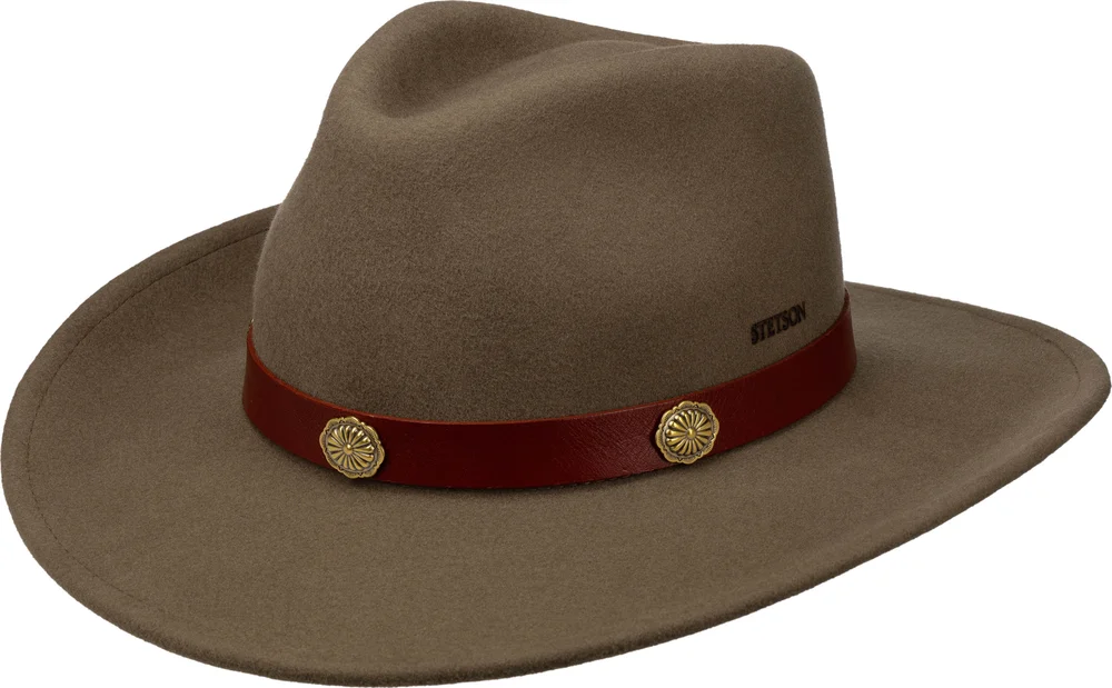 Stetson Western Woolfelt Hat Olive v:4117543