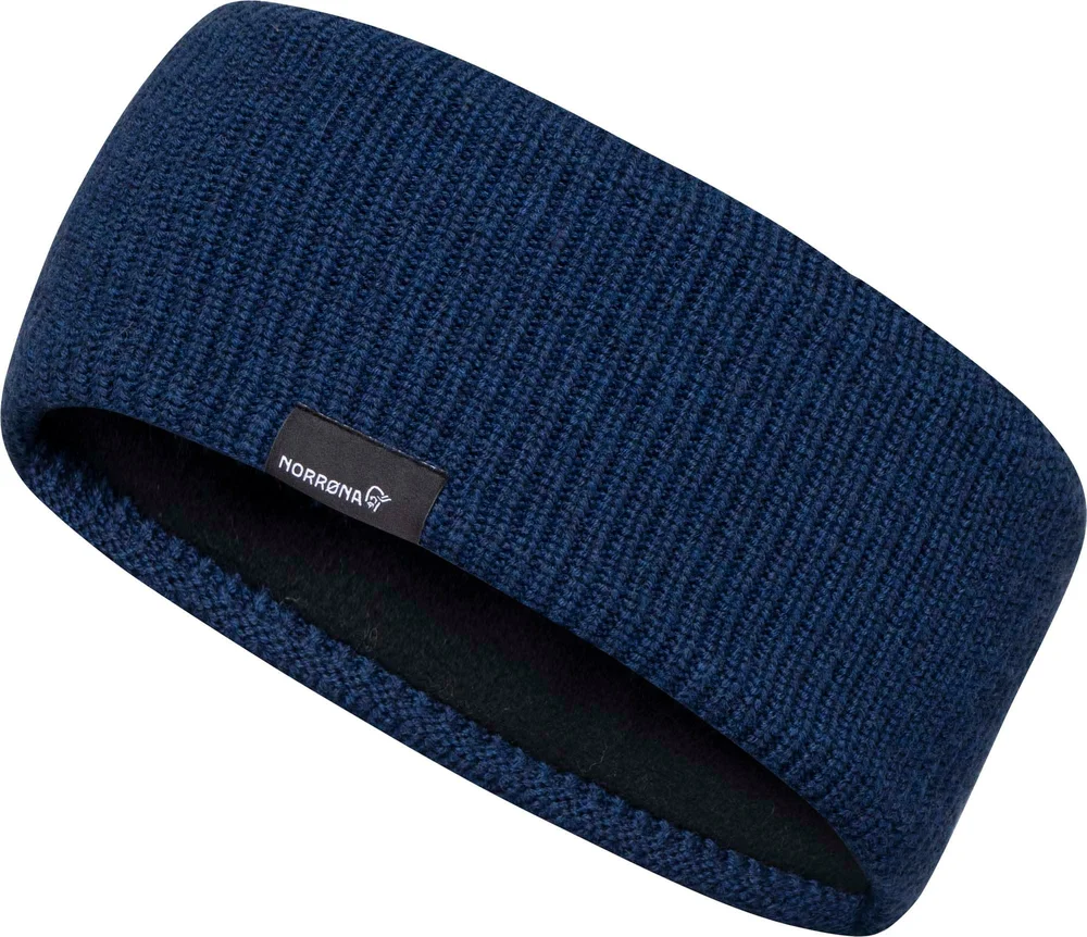 Norrøna /29 Heavy Merinoull Headband Indigo Night Melange v:4188347