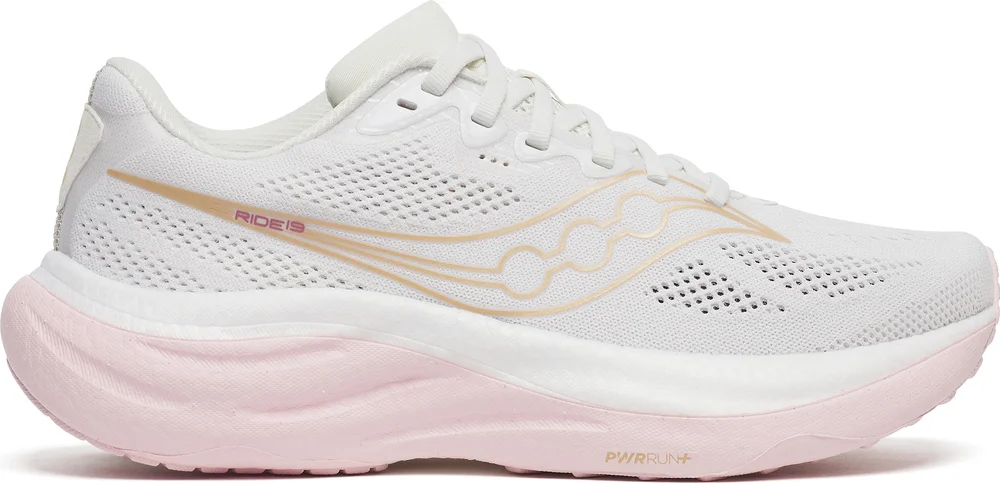 Saucony Women’s Ride 19 White/Silk v:6913918 Saucony Women’s Ride 19 White/Silk v:6913918