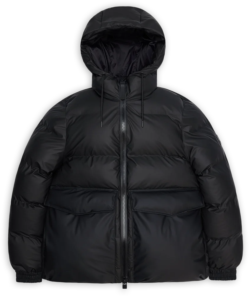 Rains Women’s Alta A-Line Puffer Jacket W3t3 Black v:4000906 Rains Women’s Alta A-Line Puffer Jacket W3t3 Black v:4000906