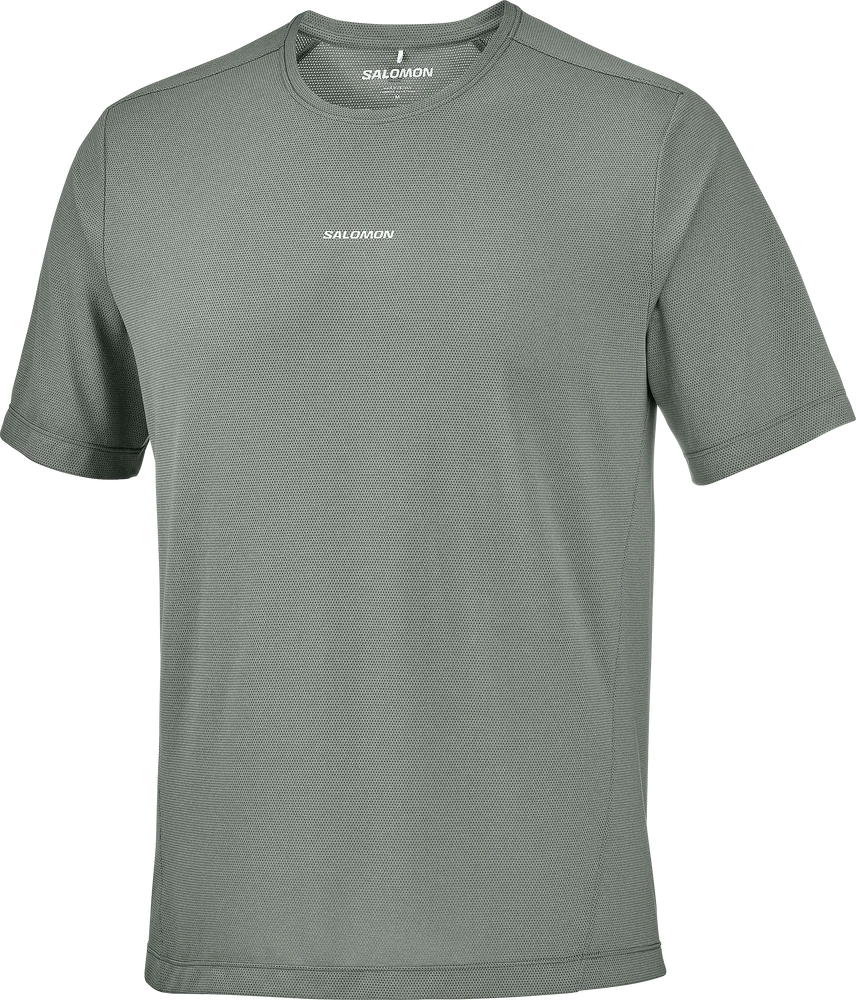 Salomon Men's Shkout Core Short Sleeve Tee Castor Gray v:9260609
