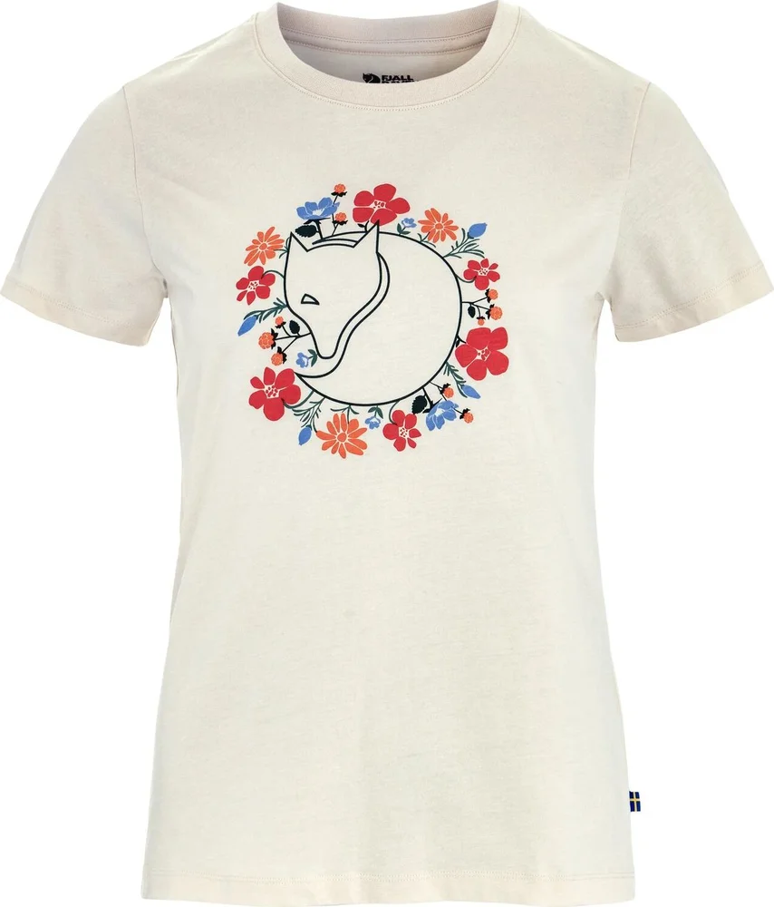 Fjällräven Women's Fjällblomster Fox T-Shirt Chalk White v:3453505