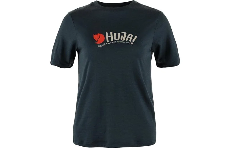 Sykkeltrøye Fjällräven Hoja Wool T-shirt W Dark Navy v:8441962