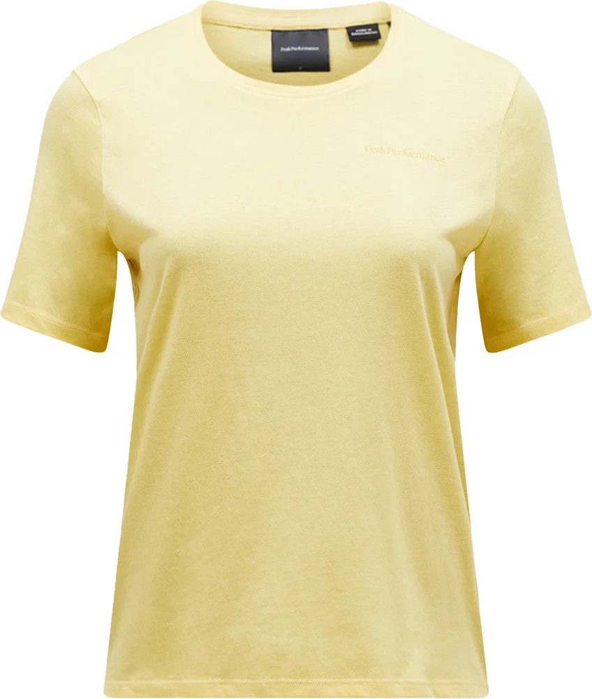 Peak Performance Women’s Explore Logo Tee Mellow Yellow v:1959798 Peak Performance Women’s Explore Logo Tee Mellow Yellow v:1959798