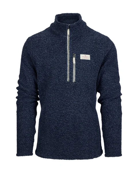 Hut Half Zip Mens Faded Navy v:1143813