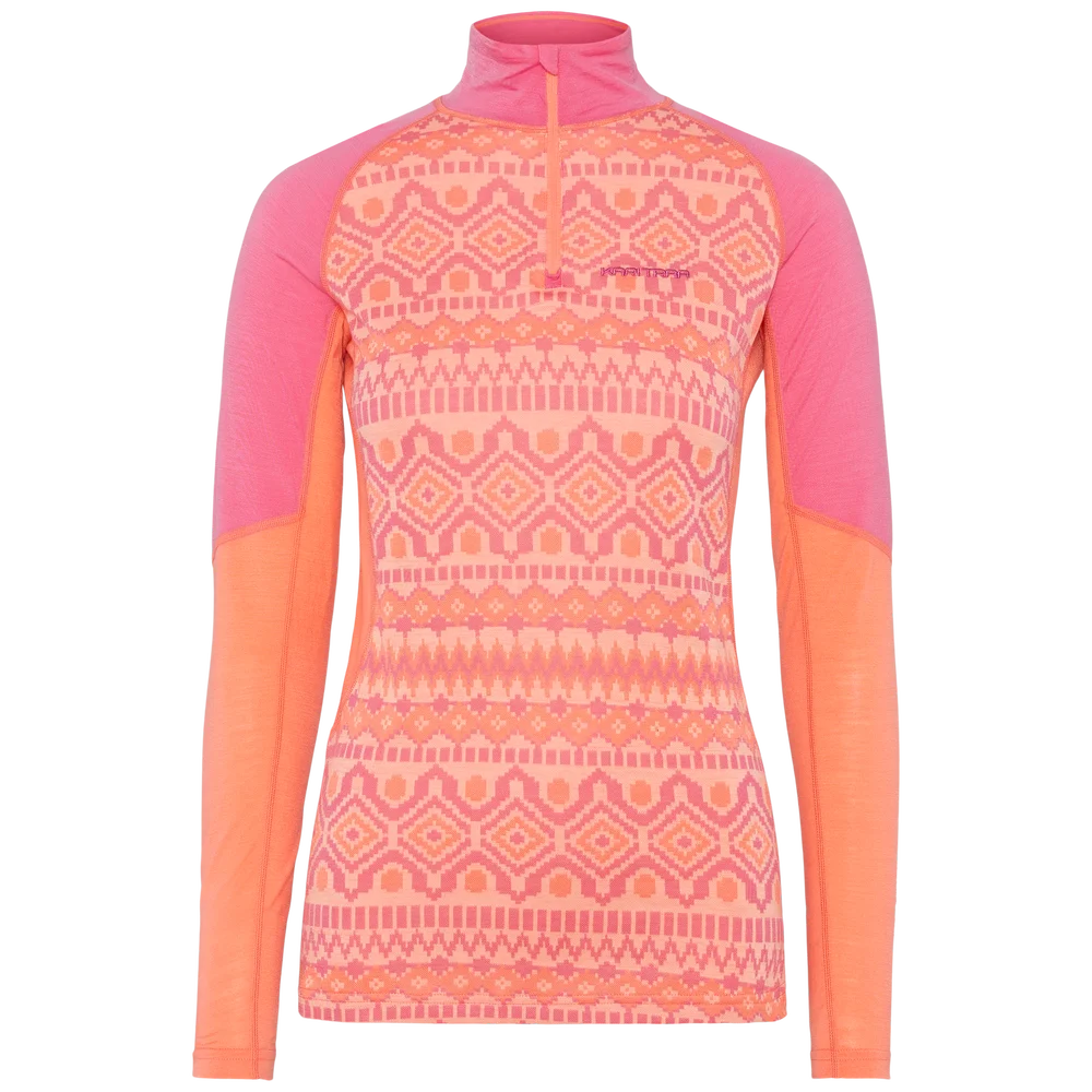 Kari Traa Women's Malia Half Zip Bubblegum v:1428640