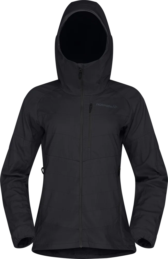 Norrøna Women's Lyngen Thermo100 Active Zip Hood Caviar Black v:5821876
