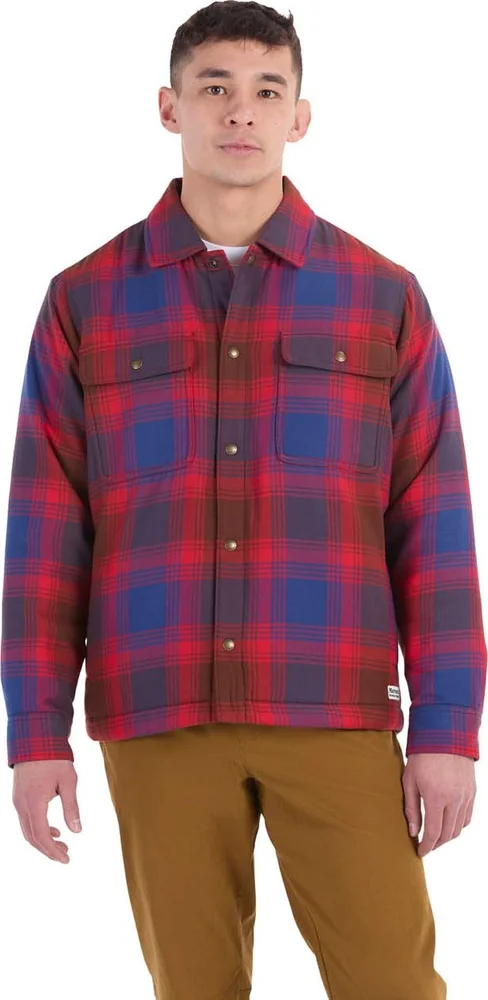 Marmot Men's Ridgefield Sherpa Flannel Shirt Jacket Team Red v:9002866