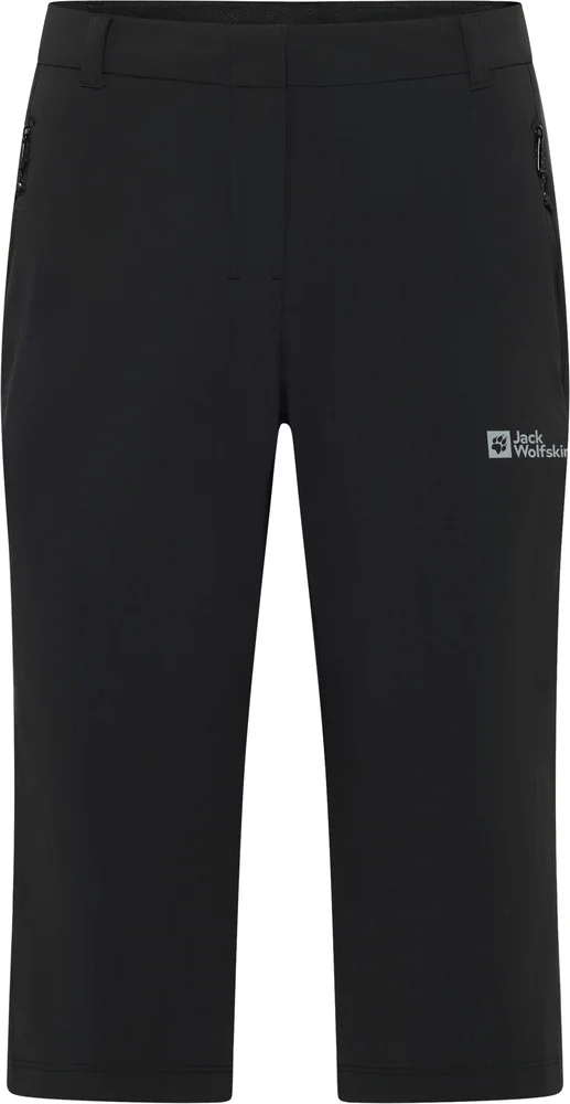 Jack Wolfskin Women's Hikeout 3/4 Pants Black v:4549568