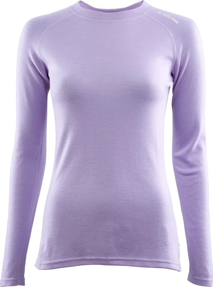 Aclima Women’s WarmWool Crewneck Purple Rose v:4914574 Aclima Women’s WarmWool Crewneck Purple Rose v:4914574