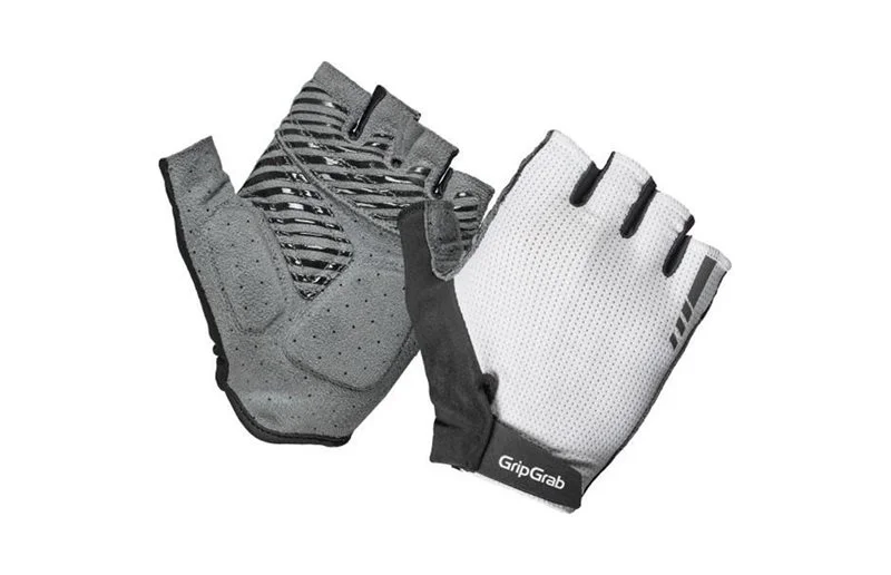 GripGrab Expert RC Max Sykkelhansker - Polstret, Korte Fingre, Hvit v:6226434
