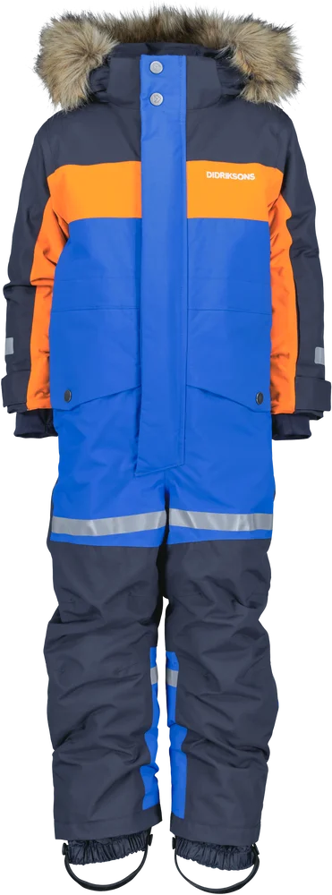 Didriksons Kids' Bjärven Coverall 3 Caribbean Blue v:5509773